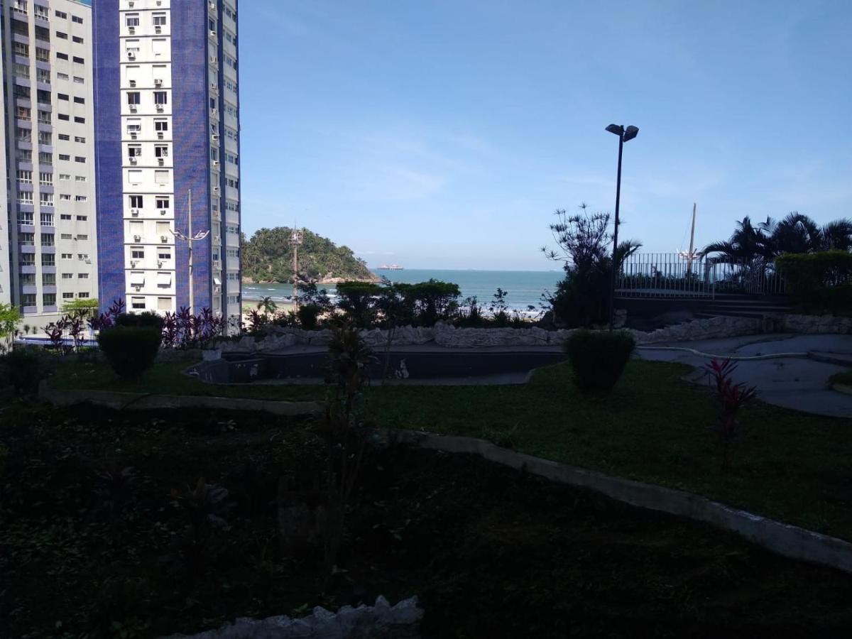Apartamento Pe Na Areia Com Vista Mar E Wi-Fi Loftjl Com 01 Vaga De Garagem Sujeita A Disponibilidade Daire Santos  Dış mekan fotoğraf
